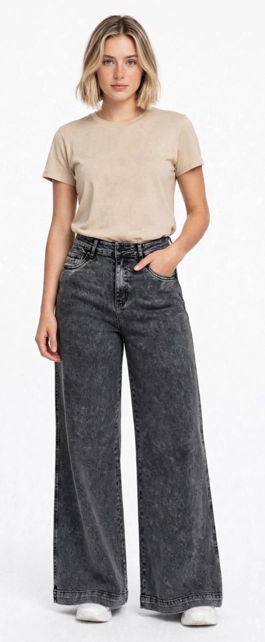 Wide Leg Gris desgastado, vista 1